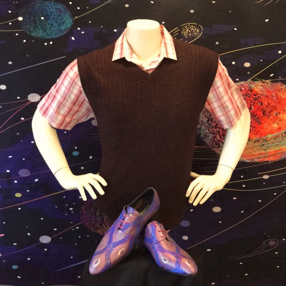 Geoffrey Beene V neck sweater Vest - Picture 1 of 17